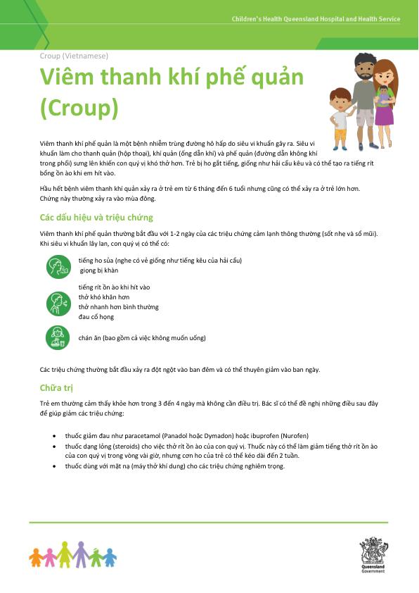 Thumbnail of Croup – Vietnamese – Tiếng Việt